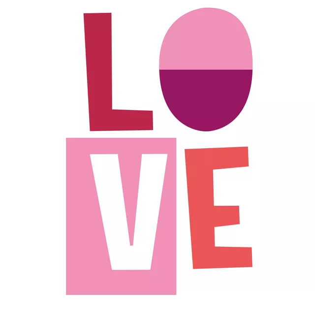 Tischset Love