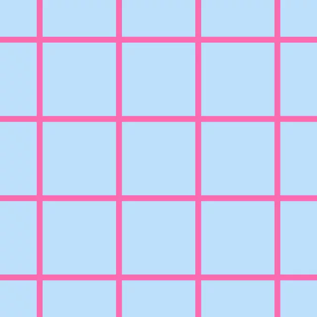 Kissen Pink & Blau Grid