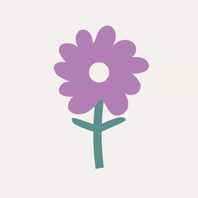Servietten Jardin Fleur violet