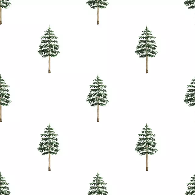 Tischläufer Tannenbäume Winterwald