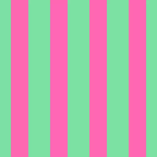 Kissen Bold Stripes green and pink