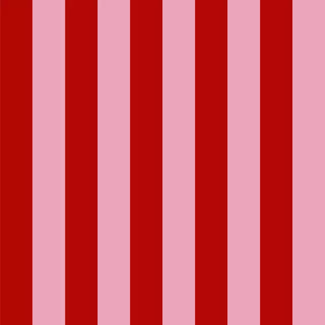 Dekovorhang Streifen Rot&Pink