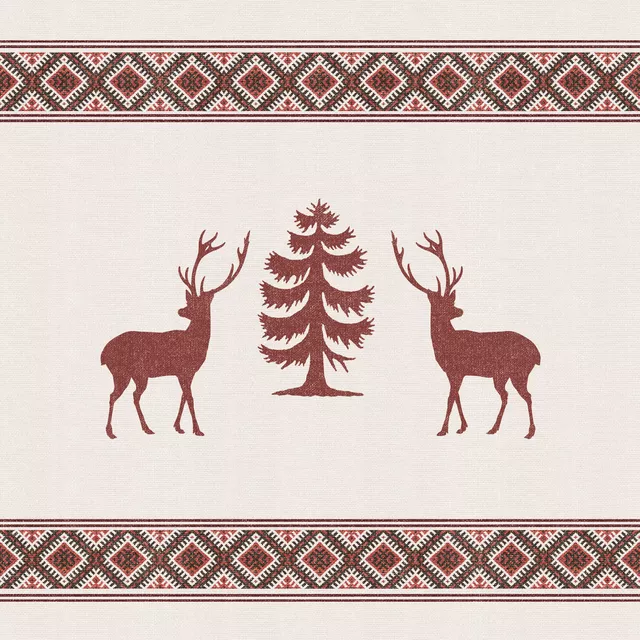 Kissen Nordic deers and tree II