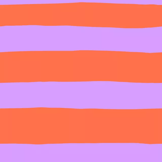 Tischdecke Bold Stripe orange flieder
