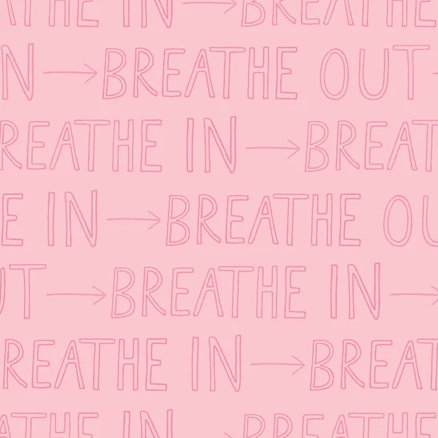 Sitzkissen Breathe rosa