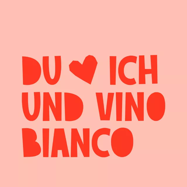 Geschirrtuch Du & ich & Vino Bianco