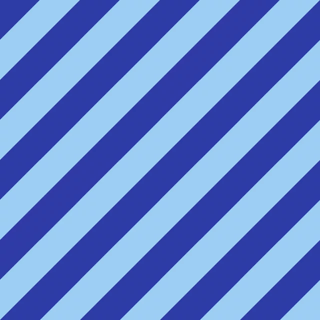Sitzkissen Blaue Streifen diagonal
