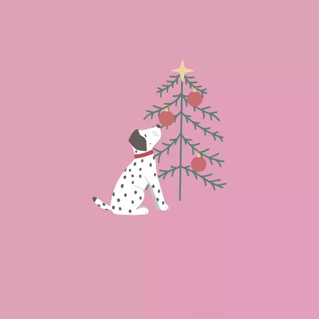 Kissen Christmas Dalmatiner