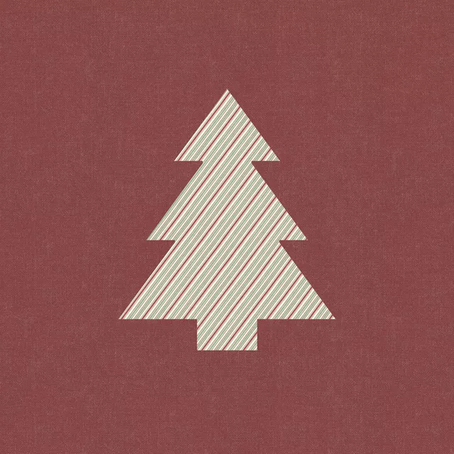 Dekovorhang Striped Christmas tree II