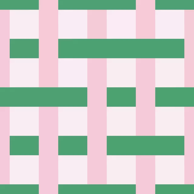 Bodenkissen Streifen Webmuster | rosa grün