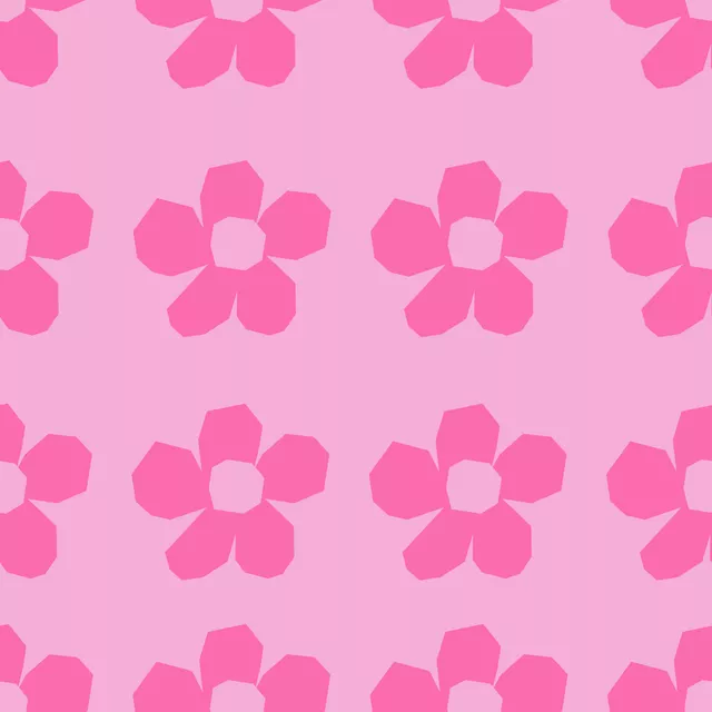 Kissen Cutout Blumen rosa