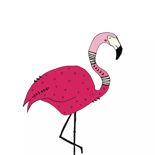 Kissen Pink Flamingo