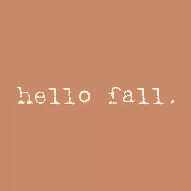Kissen Hello Fall Typewriter