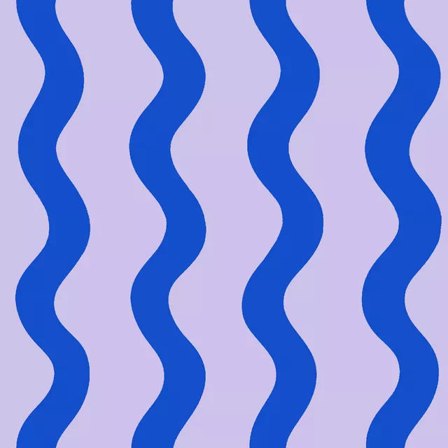 Kissen Wellen Blau Lila