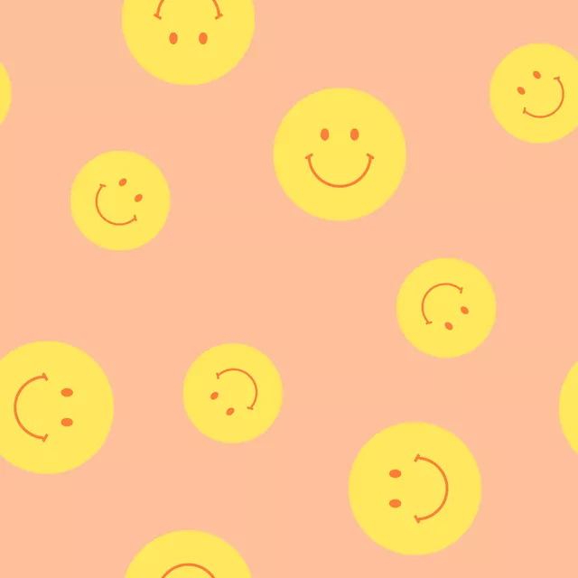 Bodenkissen Smile Pattern