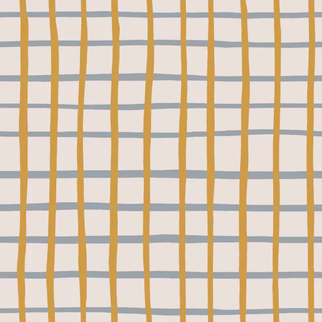 Dekovorhang Grey Yellow Stripes