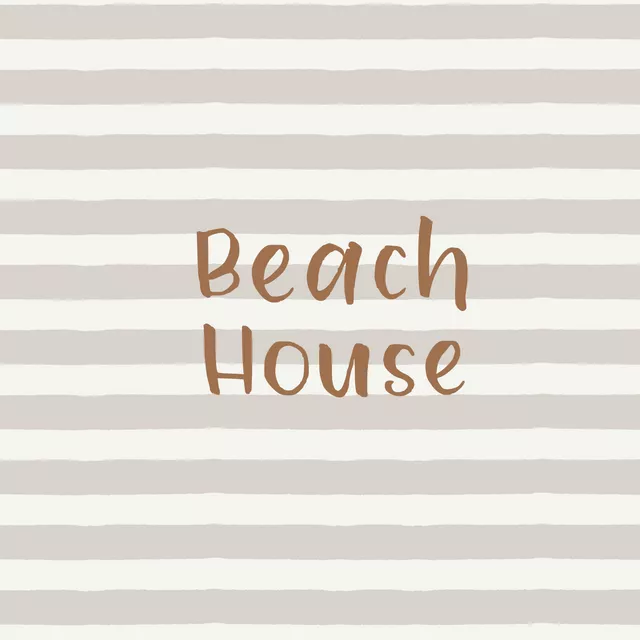 Tischset Beach House gestreift sand