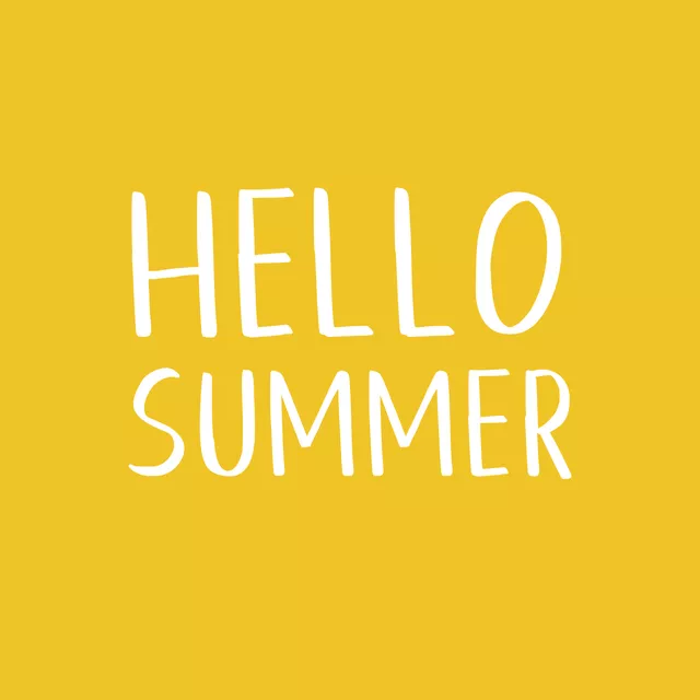 Kissen Hello Summer - Gelb