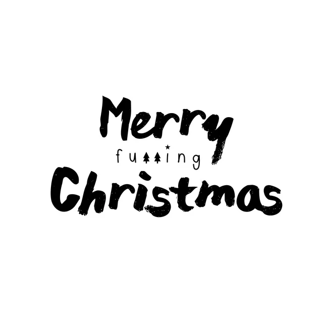 Kissen Merry fu**ing Christmas