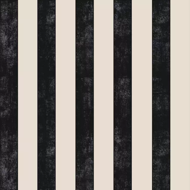 Raffrollo Bold Stripes black creme