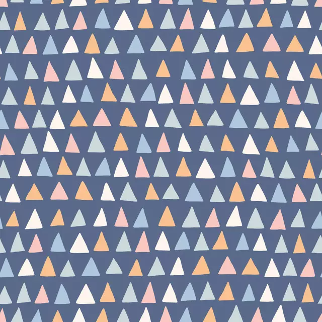 Bodenkissen Triangles Blue