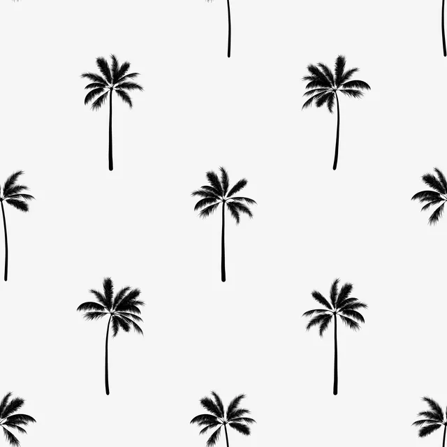 Sitzkissen Summer Palmtree Pattern black