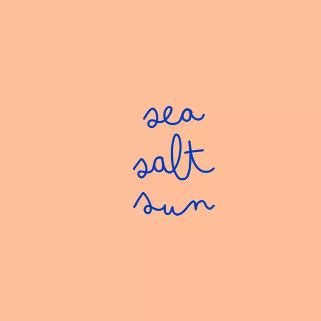 Tischset Sea Salt Sun Orange Blau