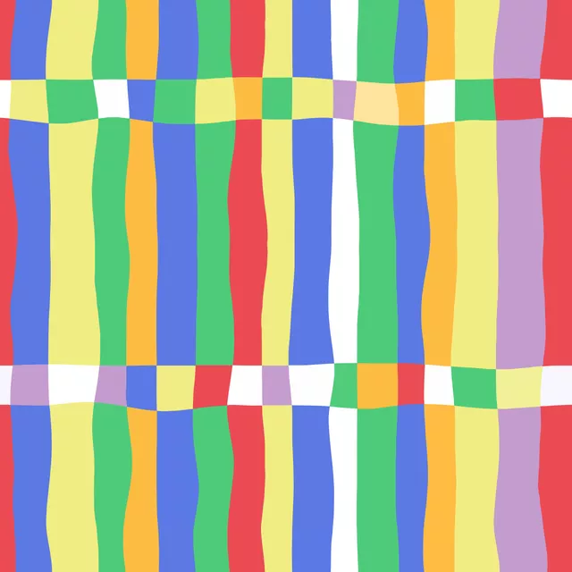 Flächenvorhang Bold Stripes Graphic Colorful