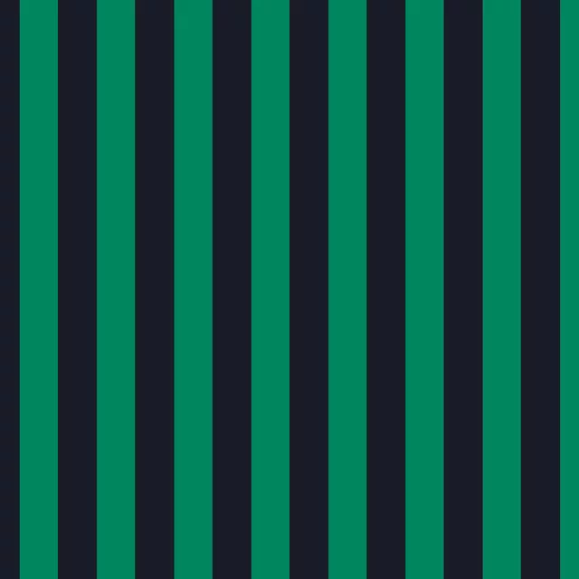Bodenkissen Striped Blue Green