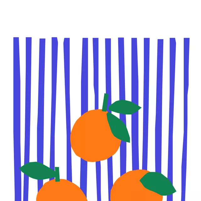 Kissen Orangen Picknick