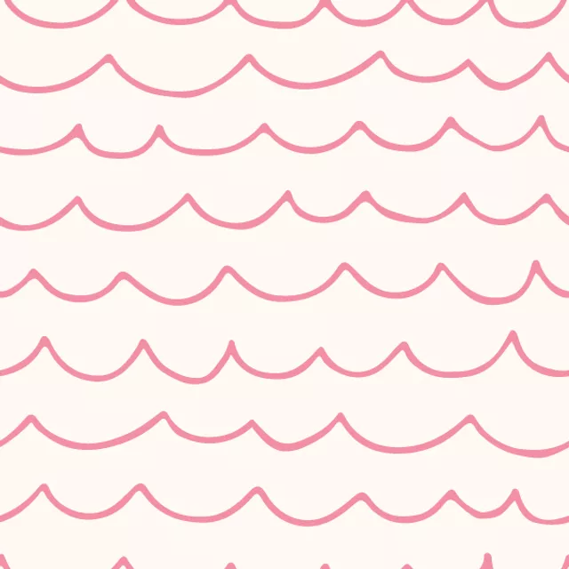Bodenkissen Wellenmuster beige pink