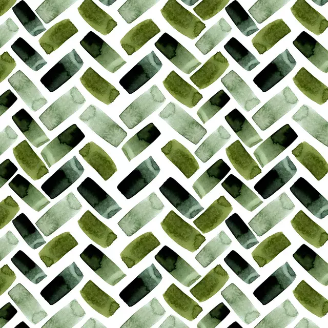 Kissen Herringbone grün