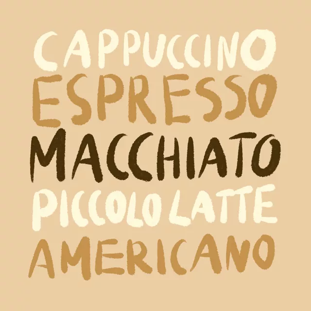 Tischset Kaffee Cappuccino Espresso