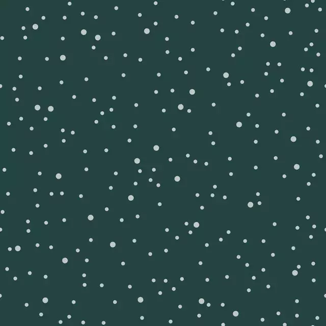 Bodenkissen Snowy Dots fir green
