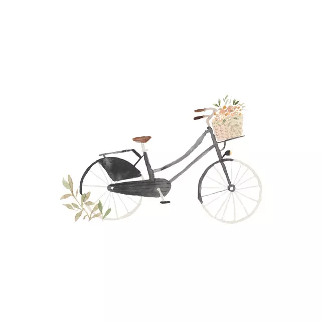 Kissen Flower Bike