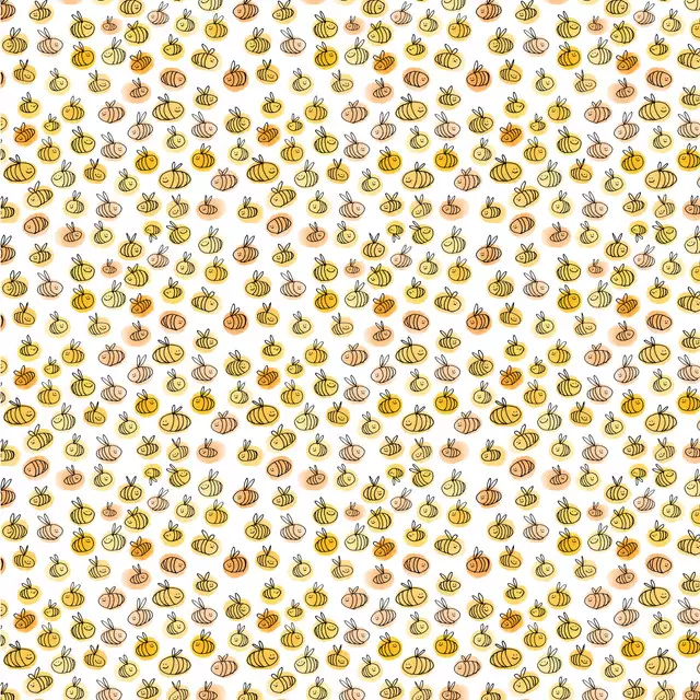 Kissen Bienen Muster