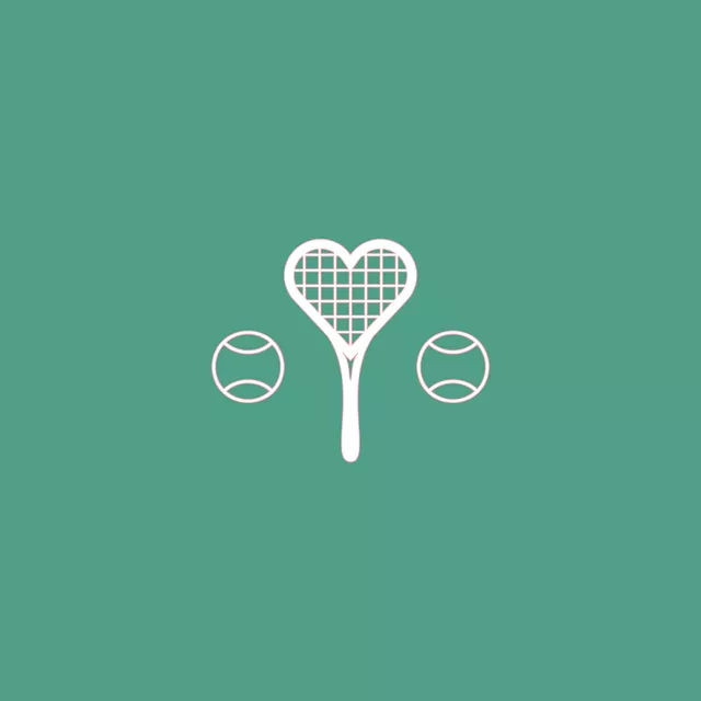 Kissen Vintage Tennis Liebe