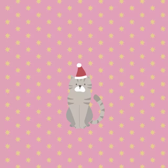 Sitzkissen Christmas Cat