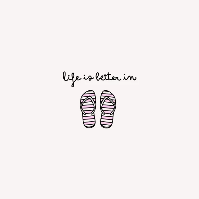 Kissen Life is better in Flip Flops