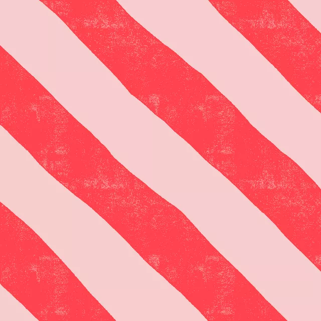 Kissen Streifen Brush Diagonal rot