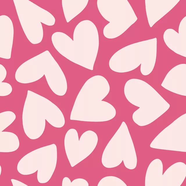 Tischläufer Hearts pink rosa