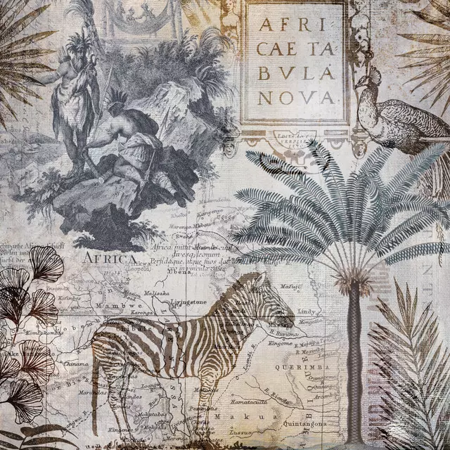 Kissen Vintage Afrika