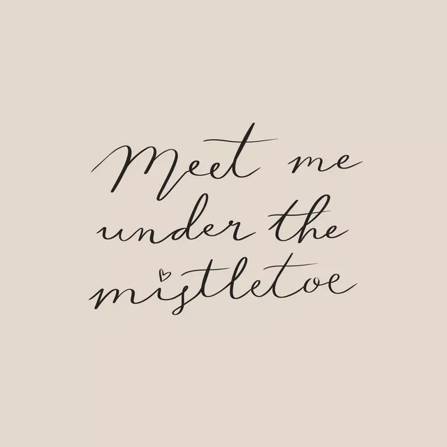 Kissen Meet Me Under The Mistletoe