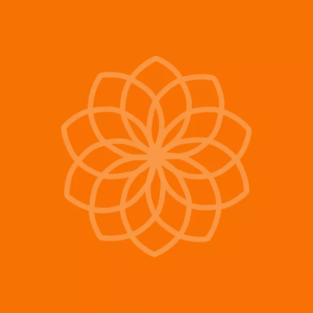 Kissen Traumfaenger Blume orange