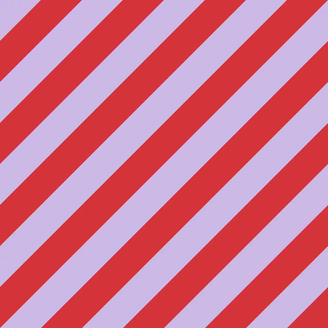 Bankauflage Streifen diagonal Lila Rot