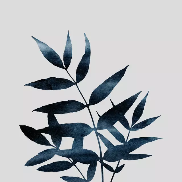 Kissen Watercolor Leaves 9