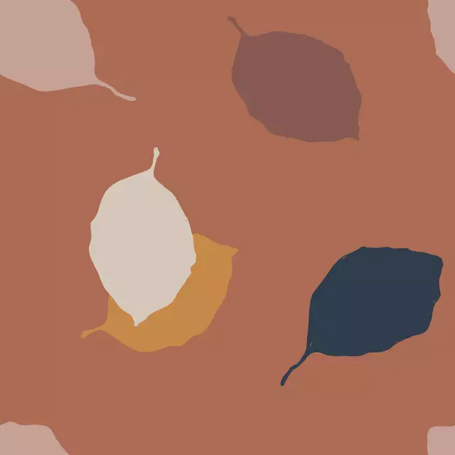 Tischset Sketched Autumn Leaves 3