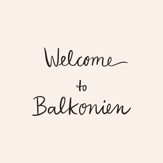 Sitzkissen Welcome To Balkonien typo