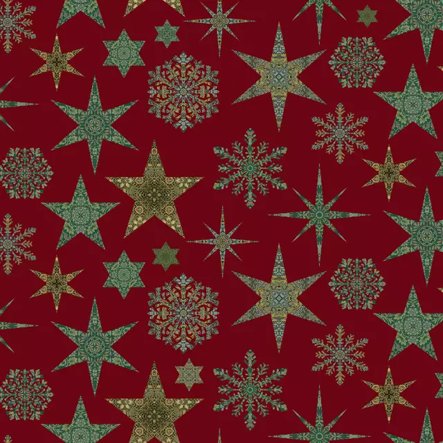 Tischdecke Vintage Muster Christmas red