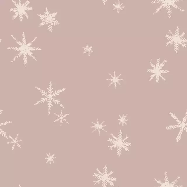 Tischdecke Die Schneeflocken fallen rosa
